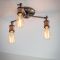 Endon Hal 3 Semi Flush Ceiling Light, Copper