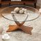 Jual Siena Glass Coffee Table, Walnut