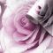 Muriva Madison Rose Floral Glitter Wallpaper, Amethyst