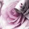 Muriva Madison Rose Floral Glitter Wallpaper, Amethyst