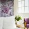 Muriva Madison Rose Floral Glitter Wallpaper, Amethyst