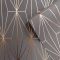 Muriva Kayla Wallpaper, Charcoal & Rose Gold