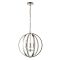 Endon Ritz Diamante 3 Light Ceiling Pendant, Nickel