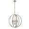 Endon Ritz Diamante 6 Light Ceiling Pendant, Nickel