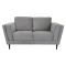 Casa Bexley 2 Velvet Seater Sofa, Grey