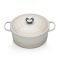 Le Creuset Round Casserole, 20cm, Meringue