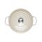 Le Creuset Round Casserole, 20cm, Meringue