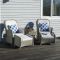 Bramblecrest Outdoor Cushion, Blue Lattice