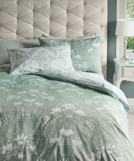 Laura Ashley Parterre Duvet Set, Double, Sage