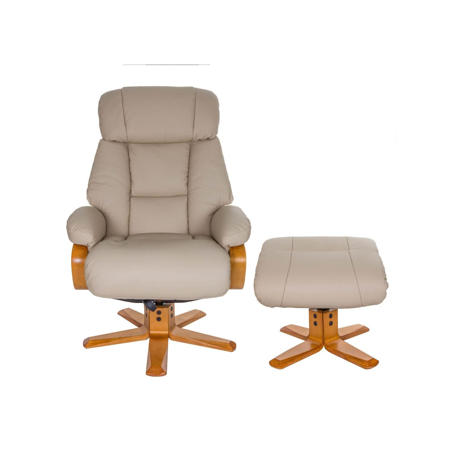 Leather swivel chair and stool sale