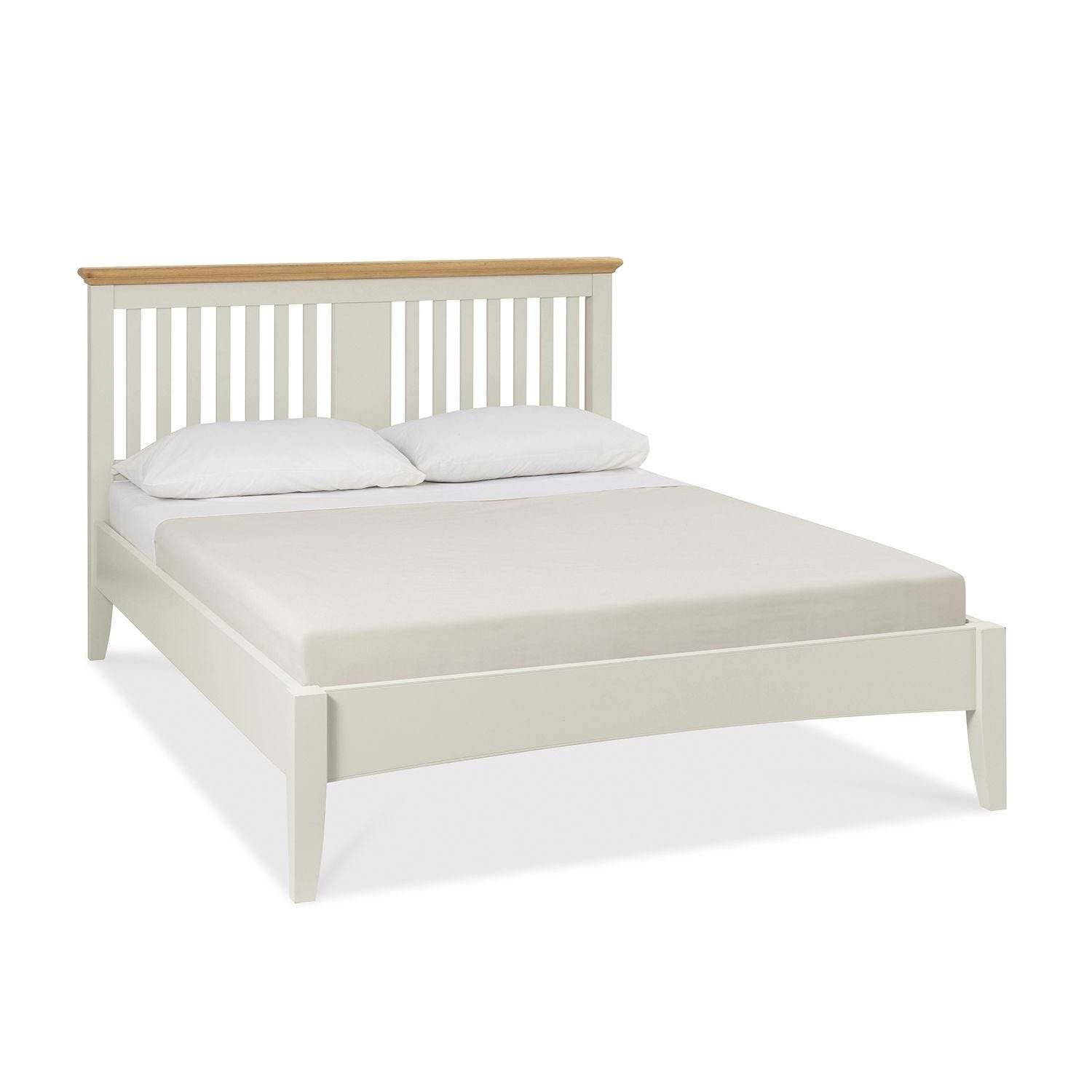 Soft white on sale bed frame