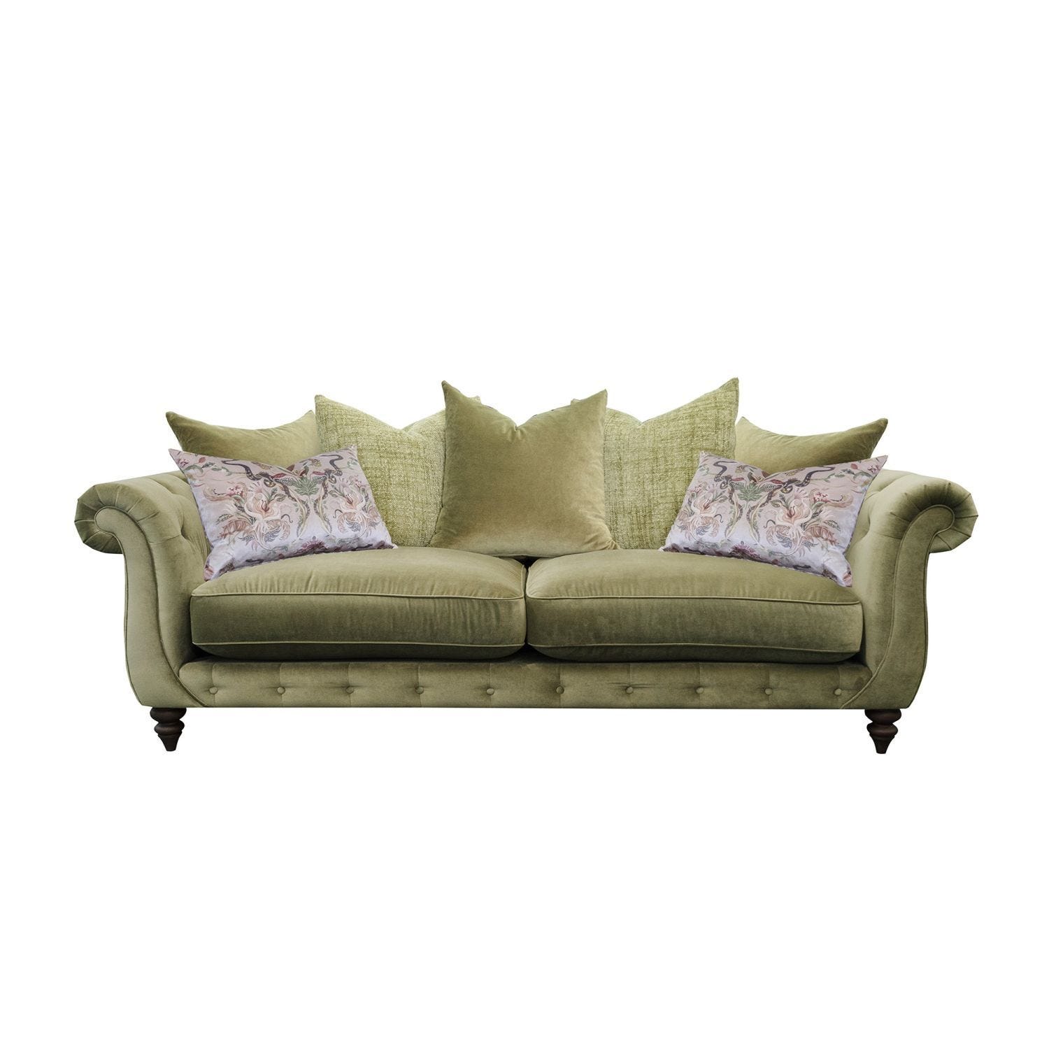 3 seater sales pillow back sofa