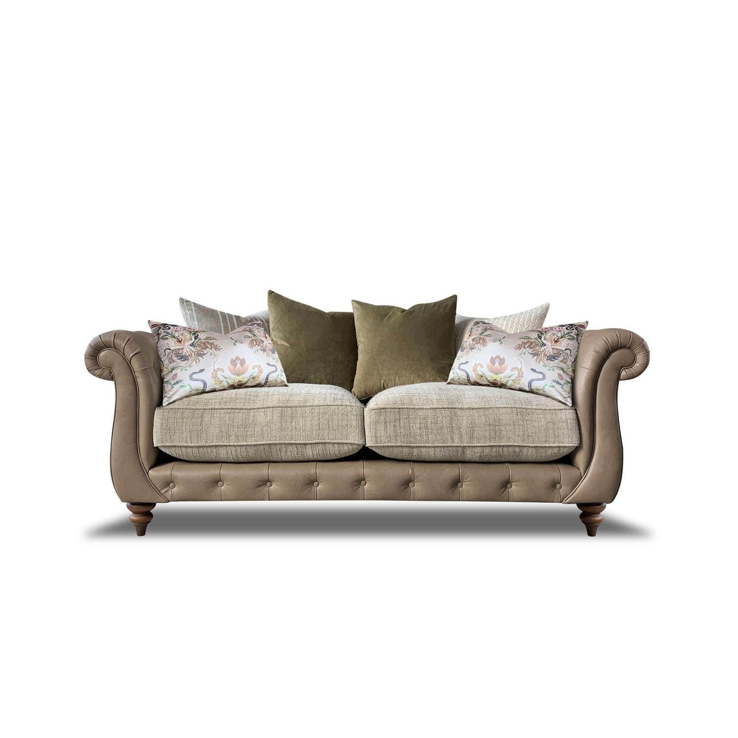 Alexander James Utopia 2 Seater Pillow Back Fabric Sofa