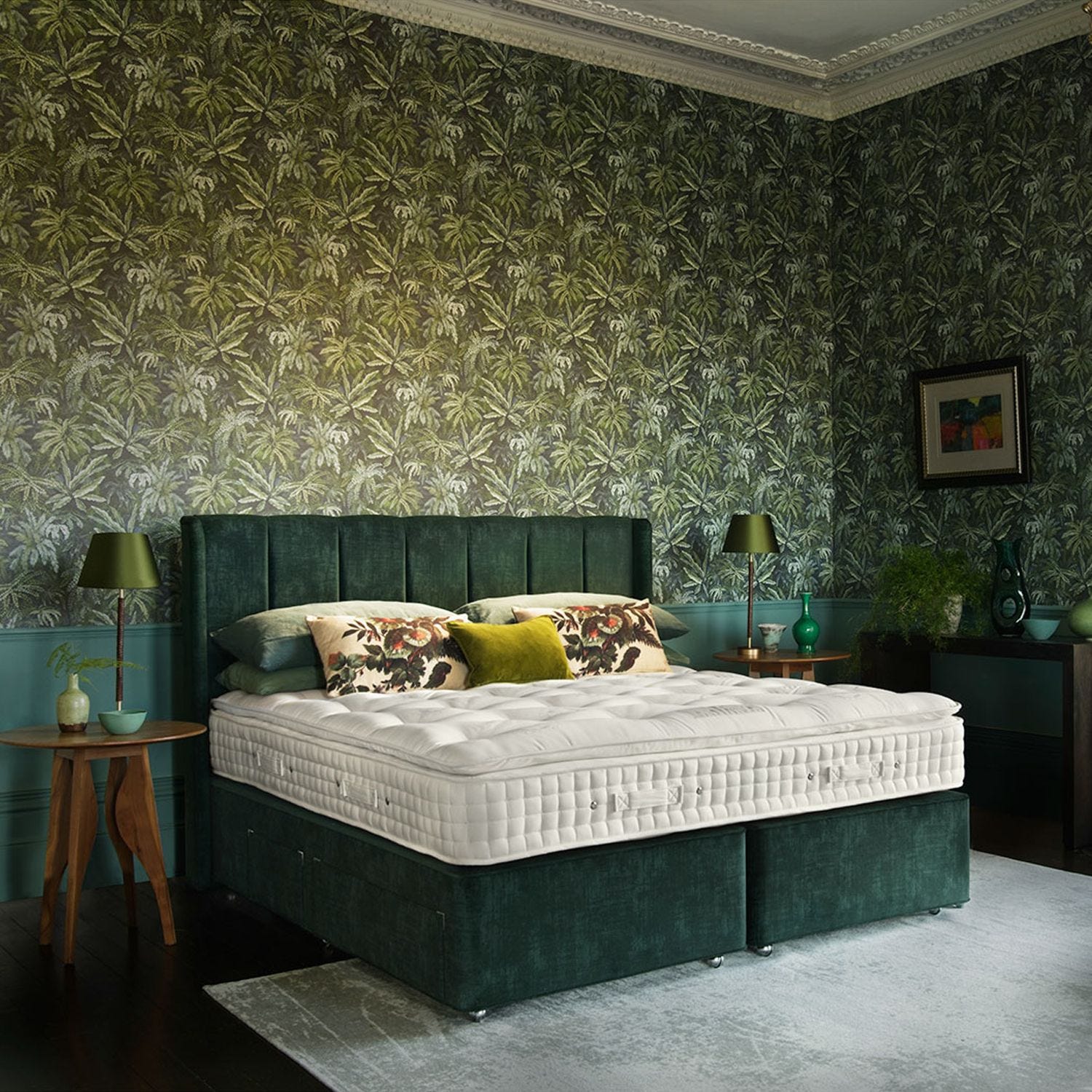 King size top divan and mattress