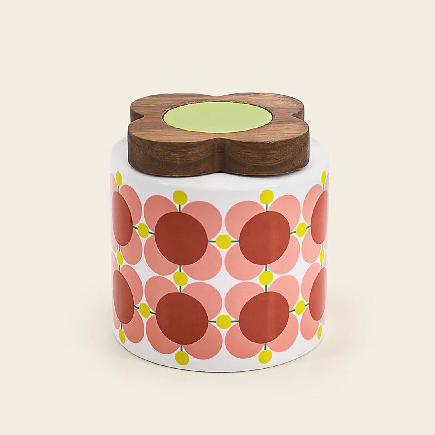 Orla Kiely Atomic Flower Ceramic Storage Jar 750ml Bubbleg