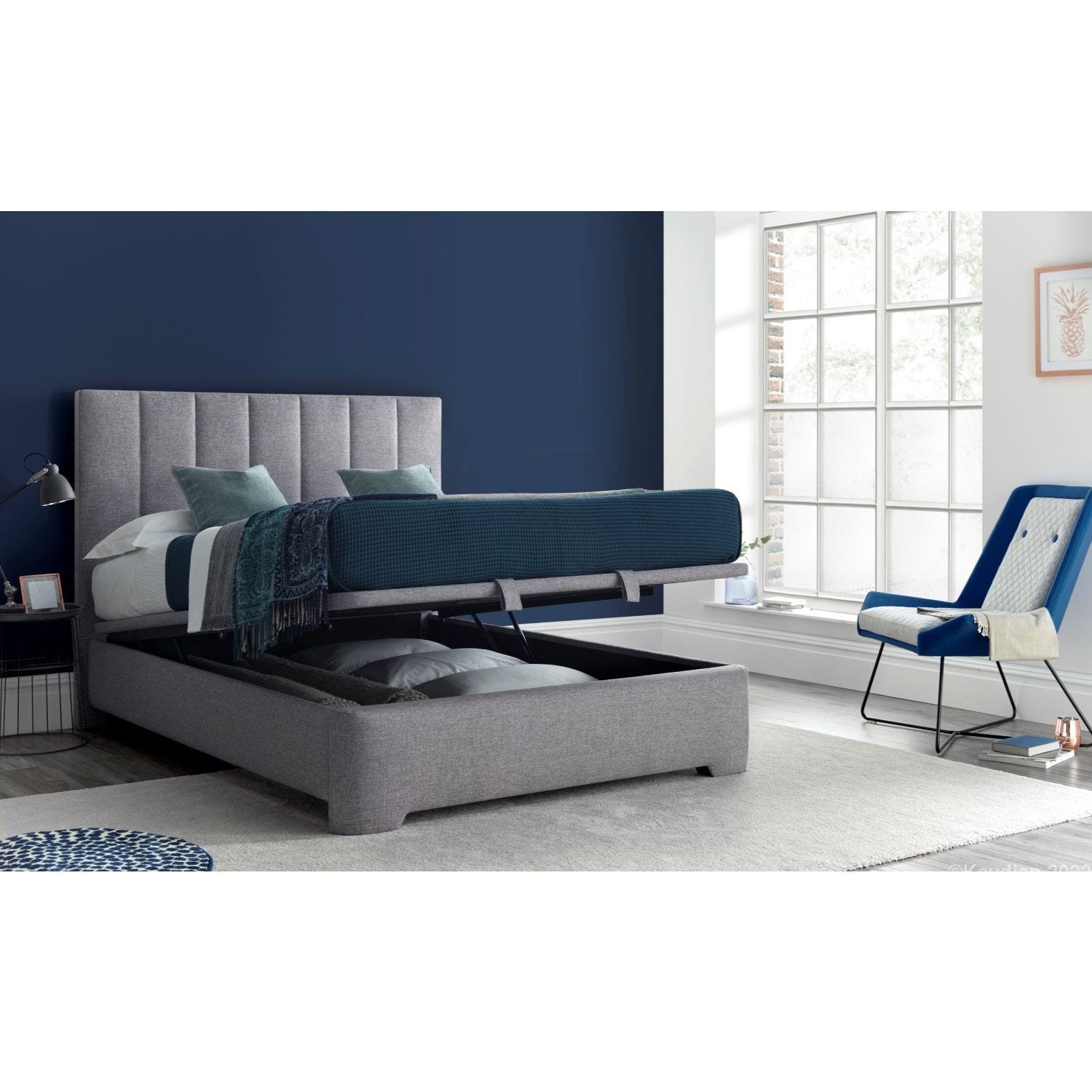 Casa Macy Ottoman Bed Frame Super King Marbella Grey