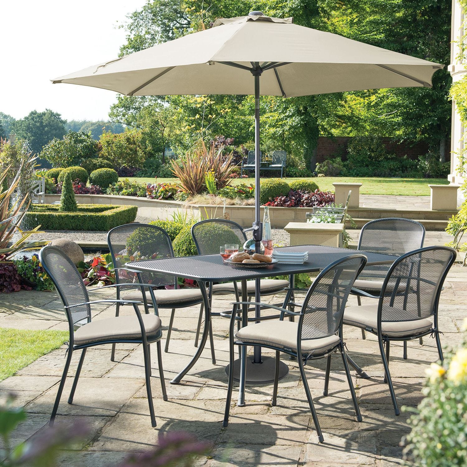 Kettler Caredo Garden Dining Set 6 Seater Leekes