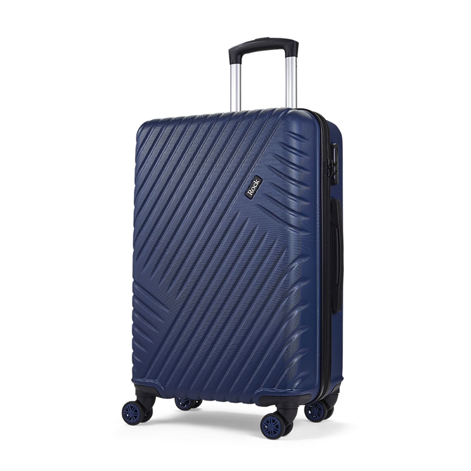Rock Luggage Santiago Hardshell Suitcase Medium Blue Lee
