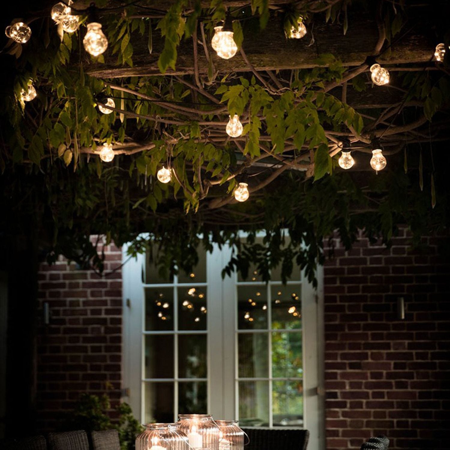 Outdoor garden festoon lights sales