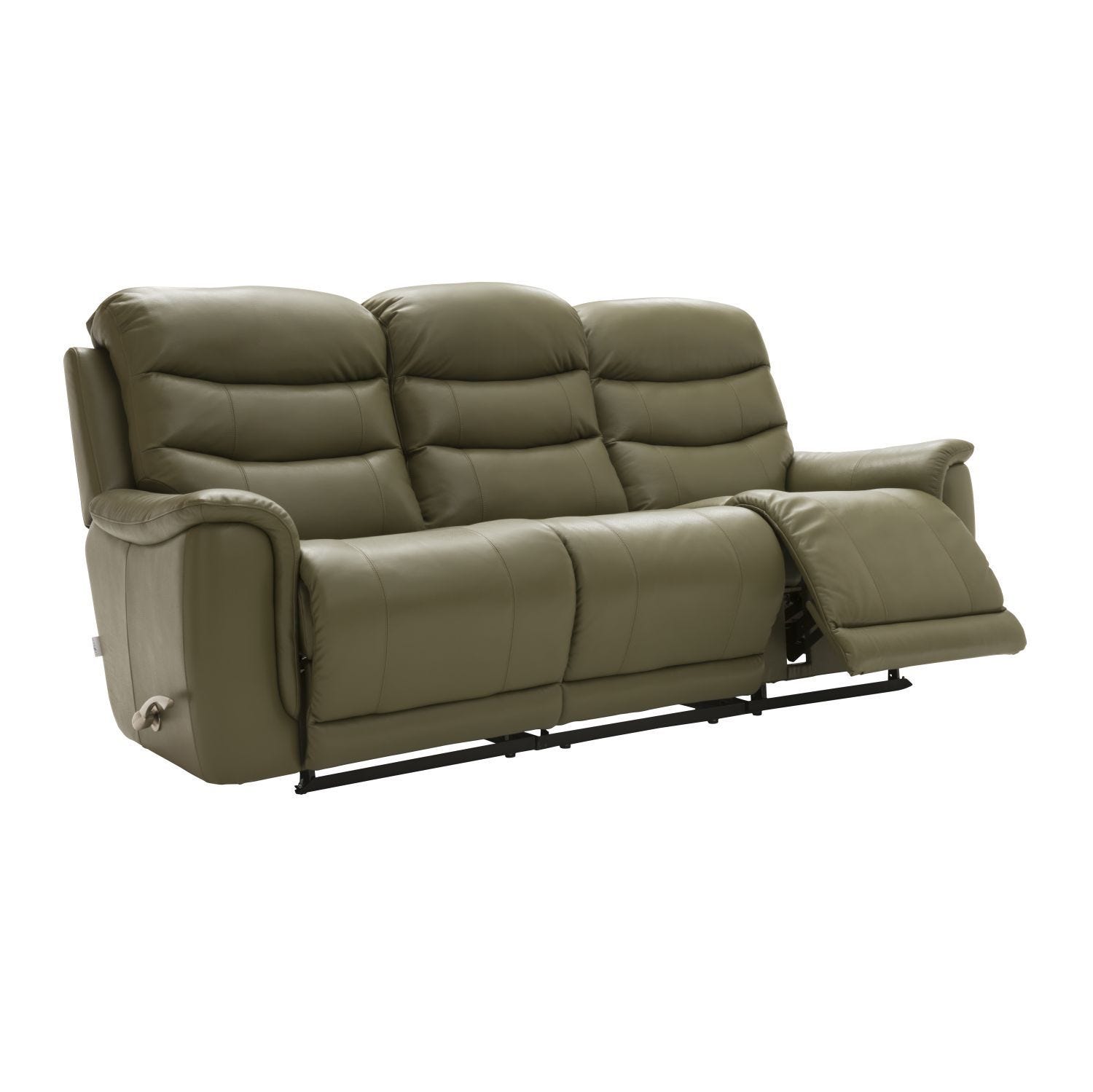 La Z Boy Sheridan 3 Seater Double Manual Recliner Leather So