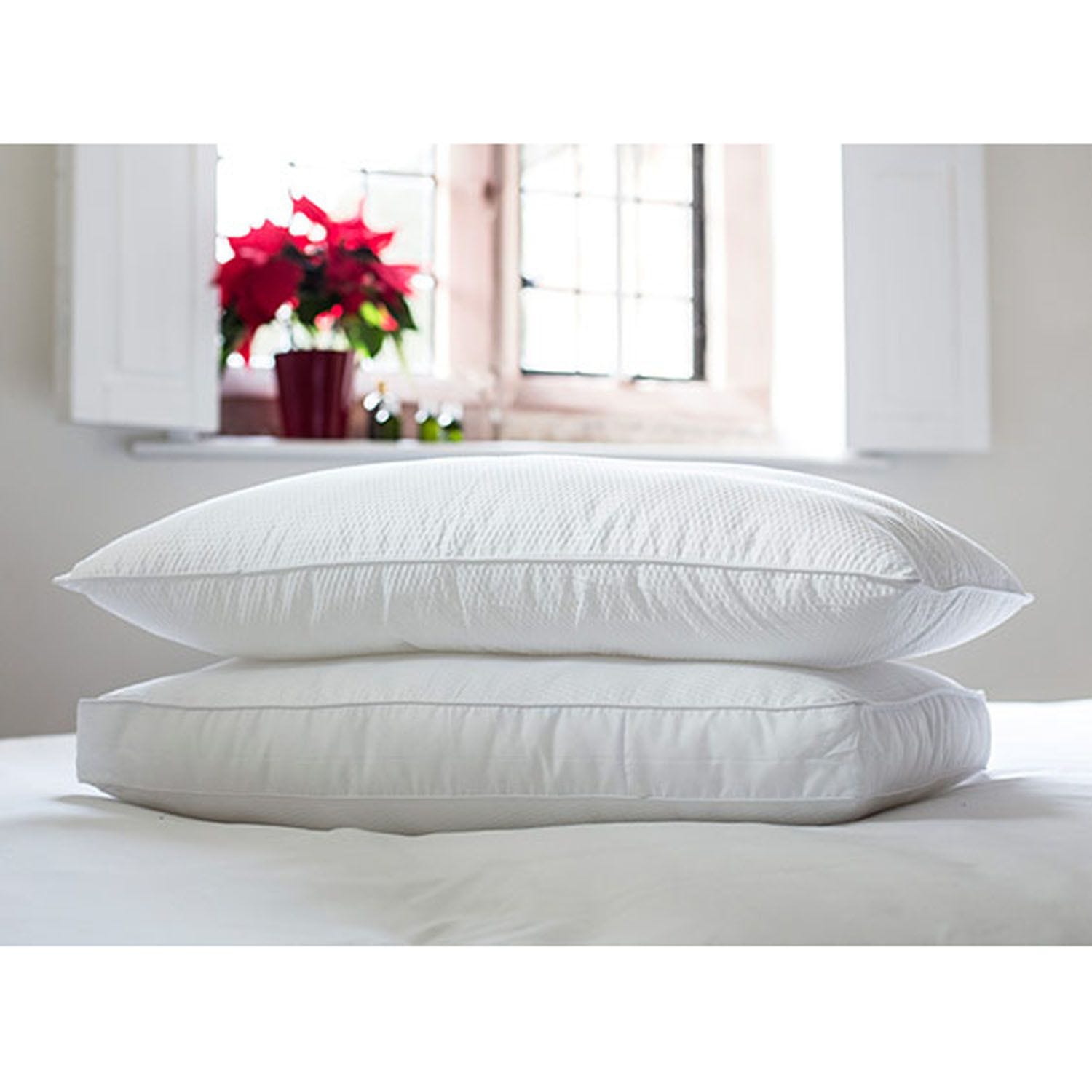 White bed clearance pillows