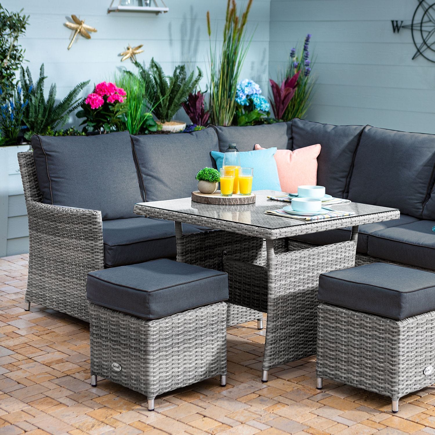 Hartman Westbury Garden Square Corner Set Ash Leekes