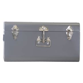 Casa Metal Trunk, Small, Charcoal