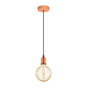 Eglo Yorth Ceiling Pendant Light, Copper