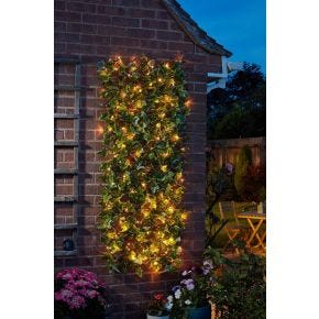 Smart Garden Solar In-lit Ivy Artificial Trellis, Green