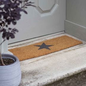 Garden Trading Top Step Star Doormat, Natural