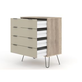 Casa Alden 4 Drawer Chest of Drawers, Driftwood