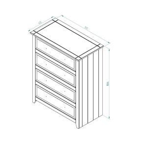 Casa Clement 4 Drawer Chest