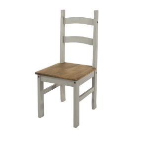 Casa Connor Pair Dining Chairs, Grey