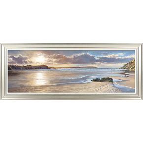 Walking The Dog At Dusk by Duncan Palmer Framed Picture