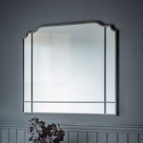 Gallery Wardour Overmantel Mirror, Silver