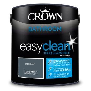 Crown Easyclean Bathroom Mid Sheen Emulsion Paint, 2.5L, Aftershow