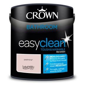 Crown Easyclean Bathroom Mid Sheen Emulsion Paint, 2.5L, Pashmina