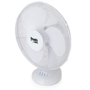 Tower Presto Desk Fan, PT600002, 12", White