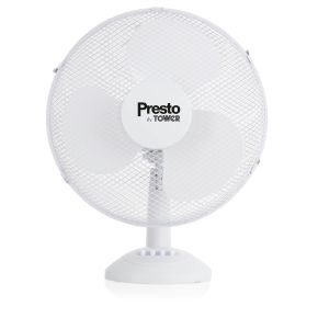 Tower Presto Desk Fan, PT600003 16", White