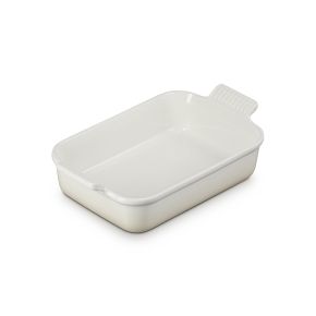 Le Creuset Deep Rectangular Dish, 26cm, Meringue