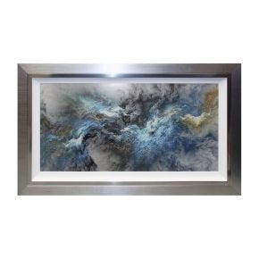 Complete Colour Lunar Abstract, Framed Liquid Art