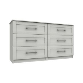 Casa Madrid 3 Drawer Double Chest, Grey