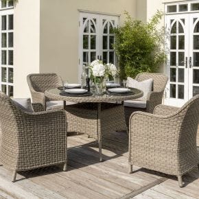 Kettler Charlbury Signature Garden Dining Set, 4 Seater