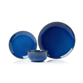 Sabichi Reactive Glaze Dinner Set, 12 Piece, Blue