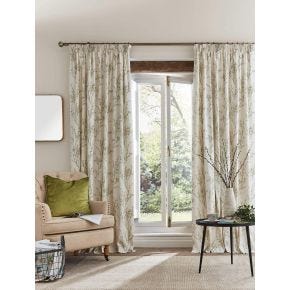 Laura Ashley Pussy Willow Curtains, 162 x 137cm, Dove Grey