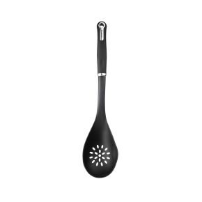 Fusion Nylon Slotted Spoon, Black