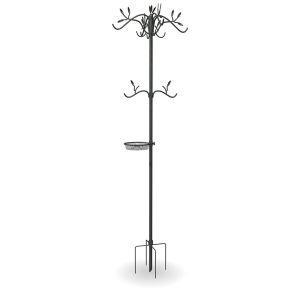 Peckish Secret Garden Bird Dining Station, Black