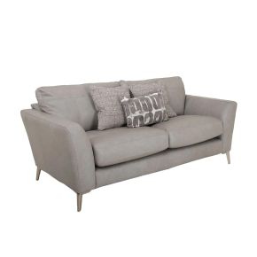 Casa Flora 2.5 Seater Leather Sofa, Grey