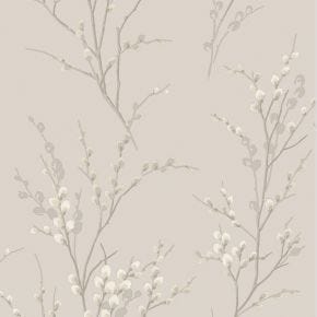 Laura Ashley Pussy Willow Wallpaper, Dove Grey