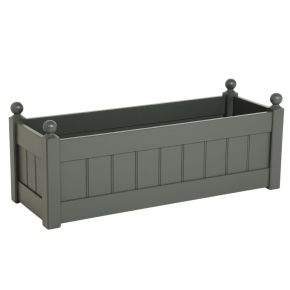 AFK Classic Wooden Painted Trough, 87cm, Charcoal